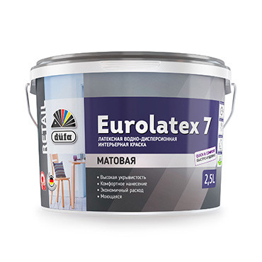EUROLATEX 7,   2,5л "DufaRetail" ВД краска (выводим) (под заказ)