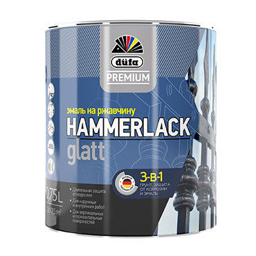 HAMMERLACK на ржавчину гладкая RAL-6005 зёленый мох 2,5л "DufaPremium" Эмаль (под заказ) HAMMERLACK на ржавчину гладкая RAL-6005 зёленый мох 2,5л "DufaPremium" Эмаль (под заказ)